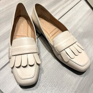 White loafers